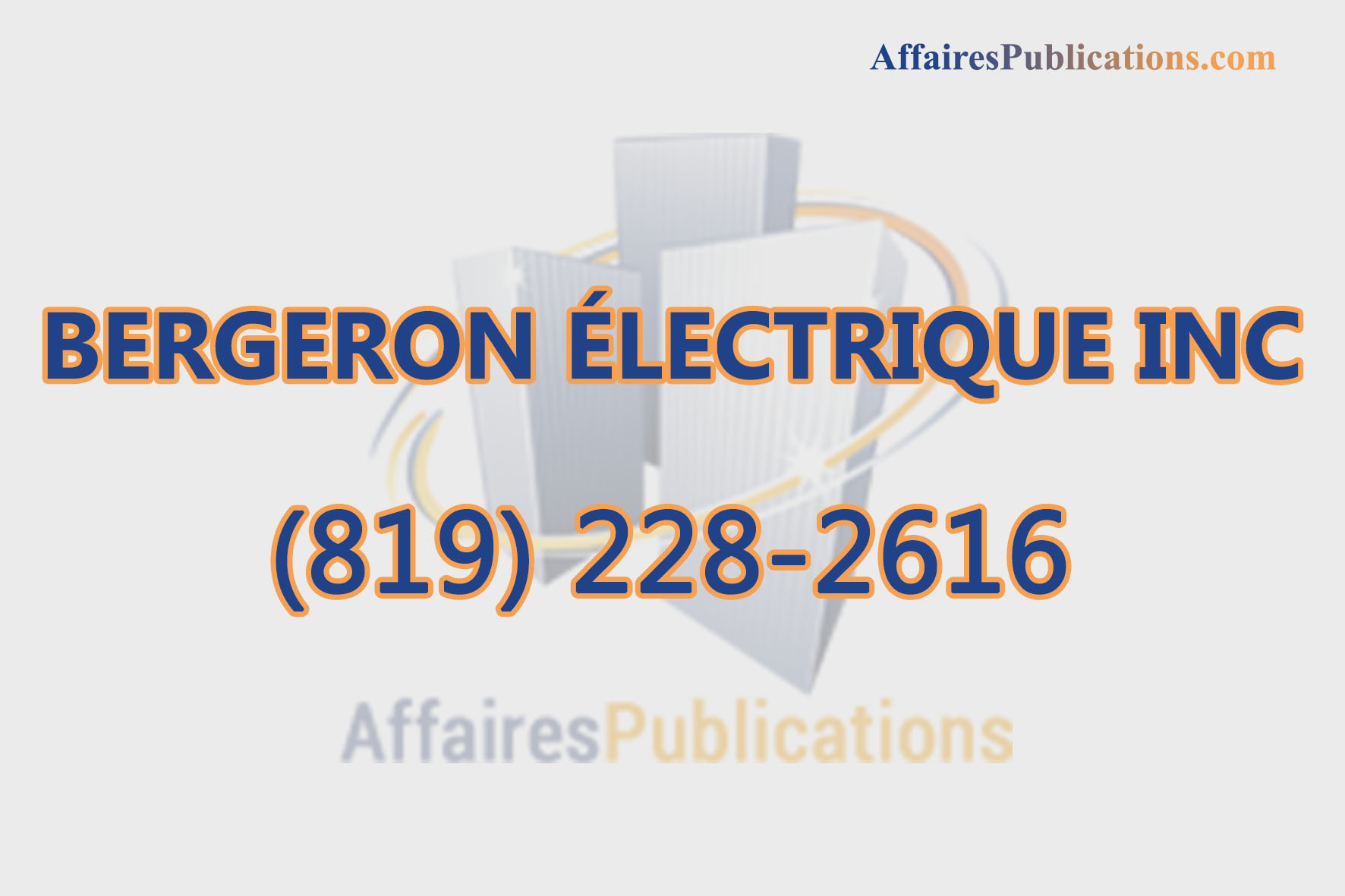 BERGERON ÉLECTRIQUE INC