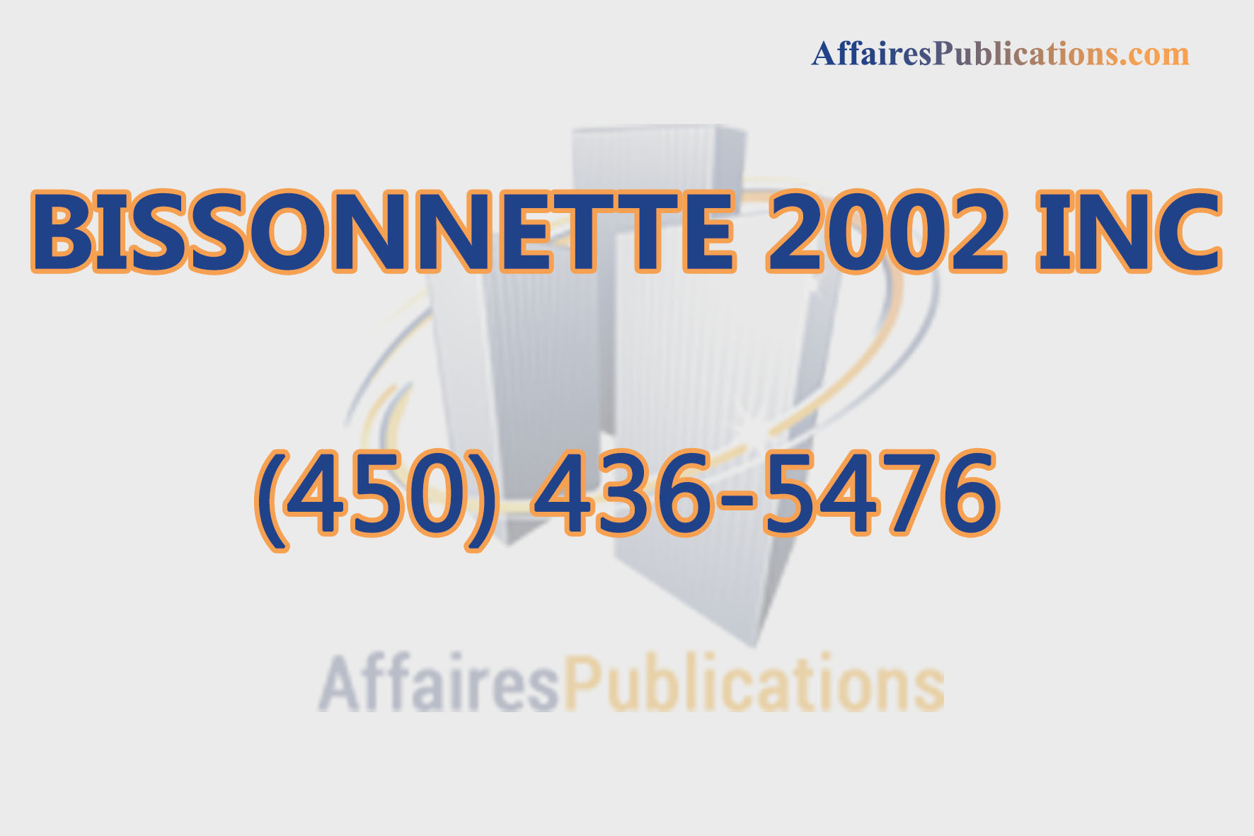 BISSONNETTE 2002 INC