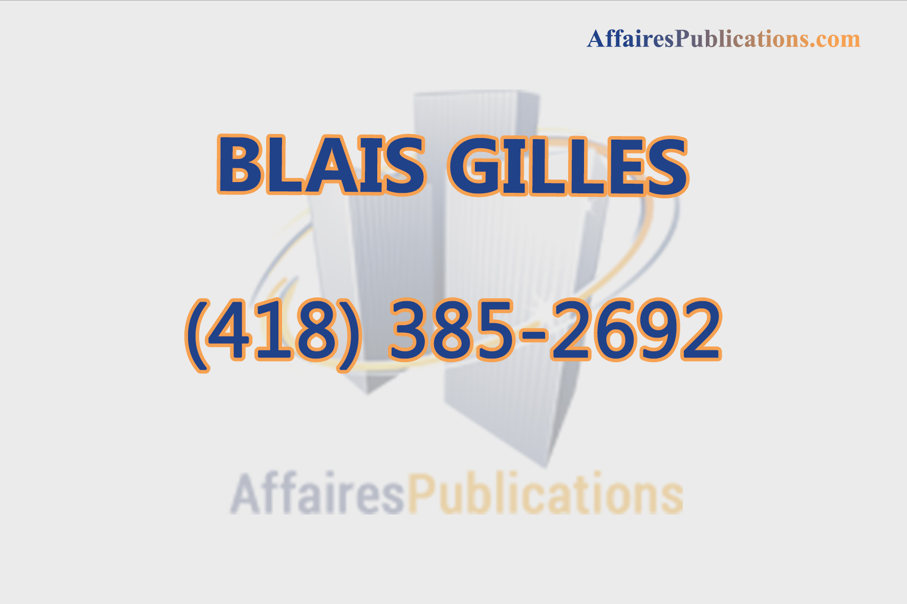 BLAIS GILLES