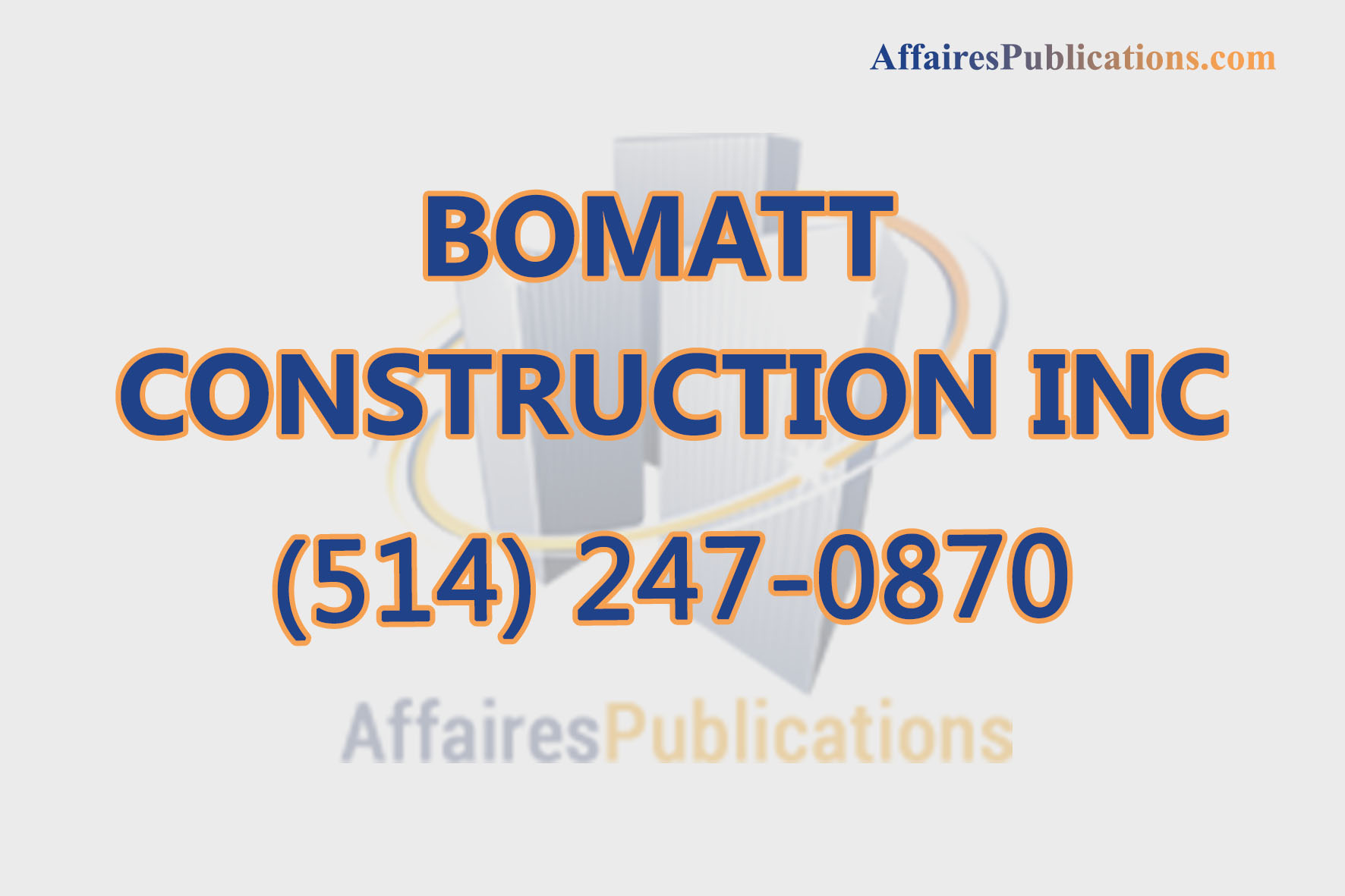 BOMATT CONSTRUCTION INC