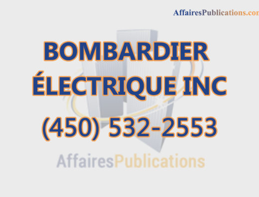 BOMBARDIER ÉLECTRIQUE INC