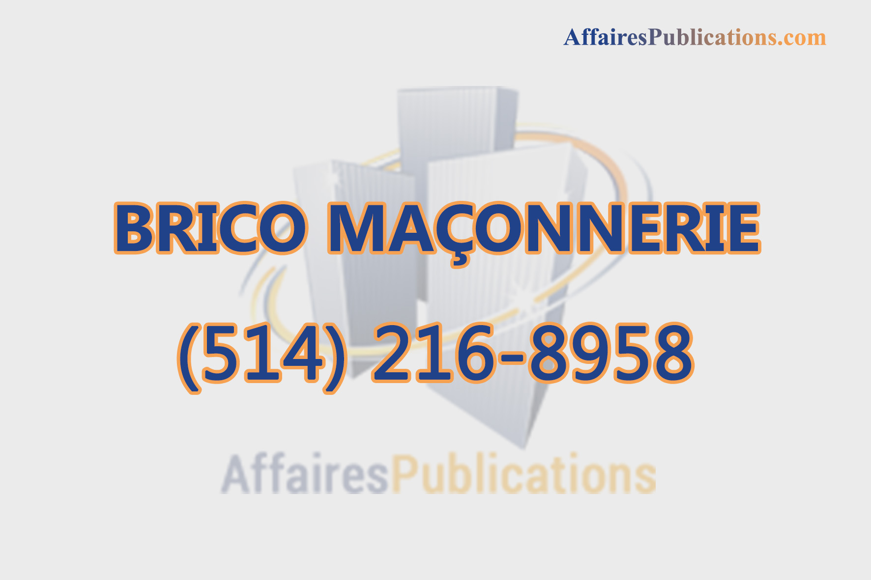 BRICO MAÇONNERIE