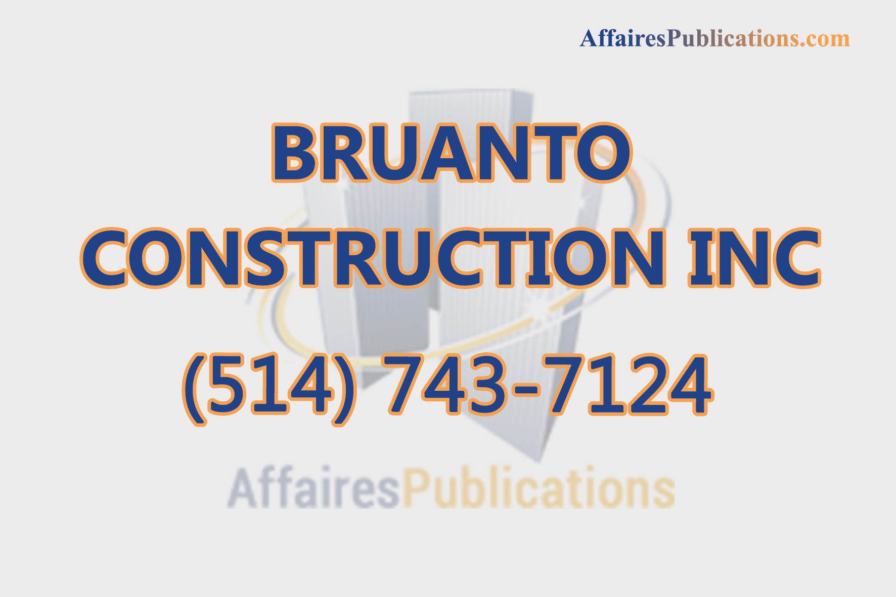 BRUANTO CONSTRUCTION INC