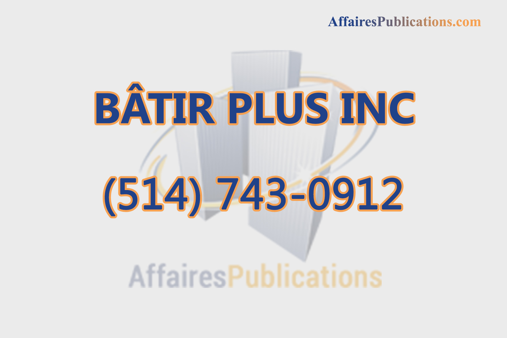 BÂTIR PLUS INC