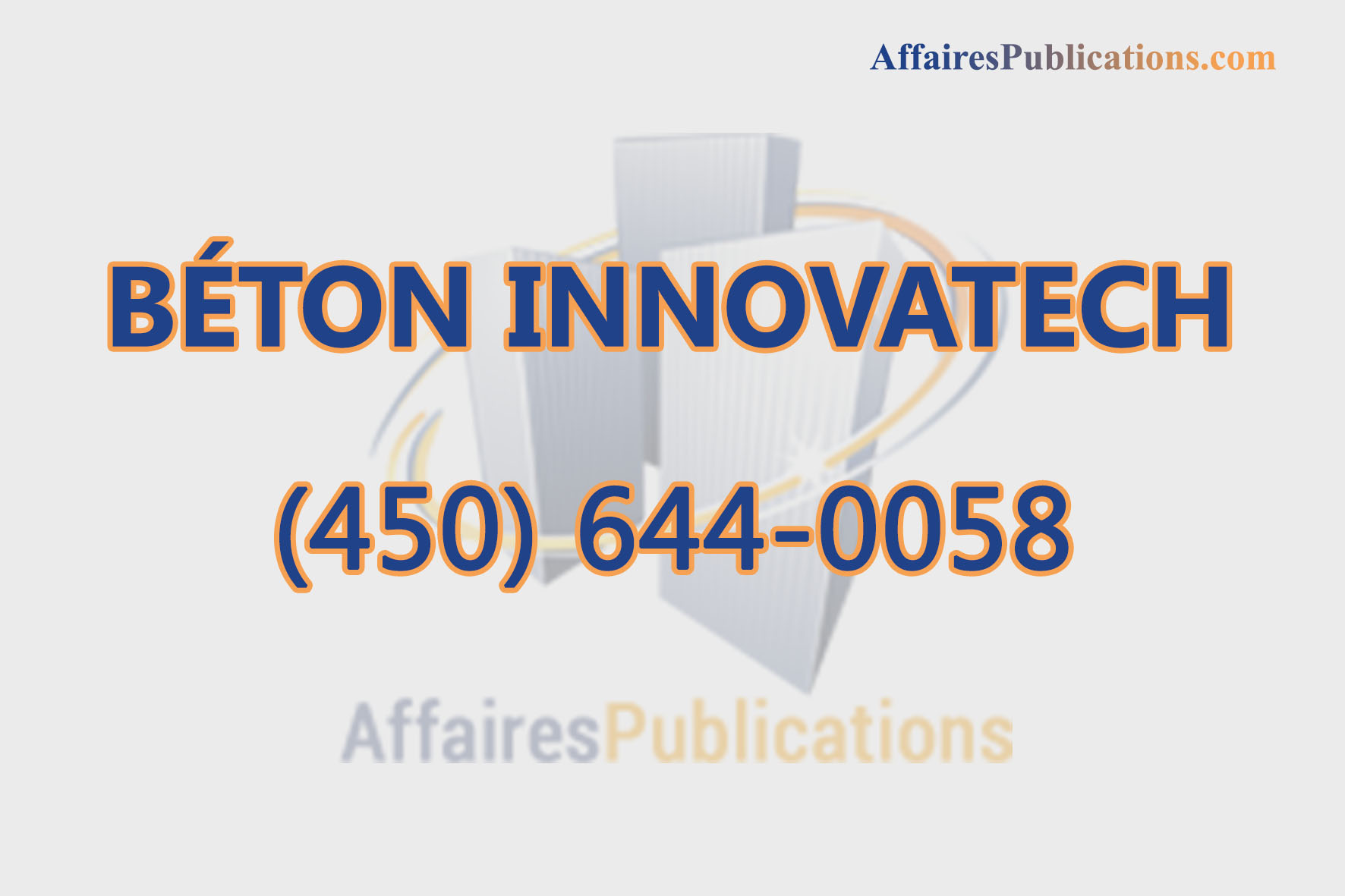 BÉTON INNOVATECH INC