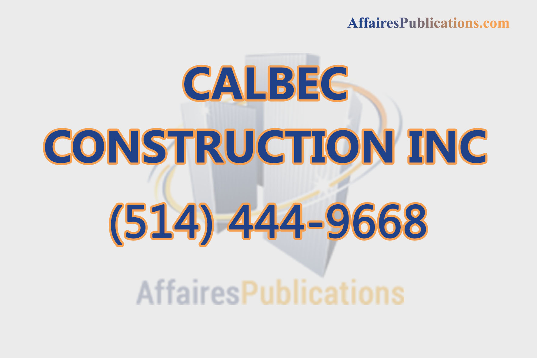 CALBEC CONSTRUCTION INC