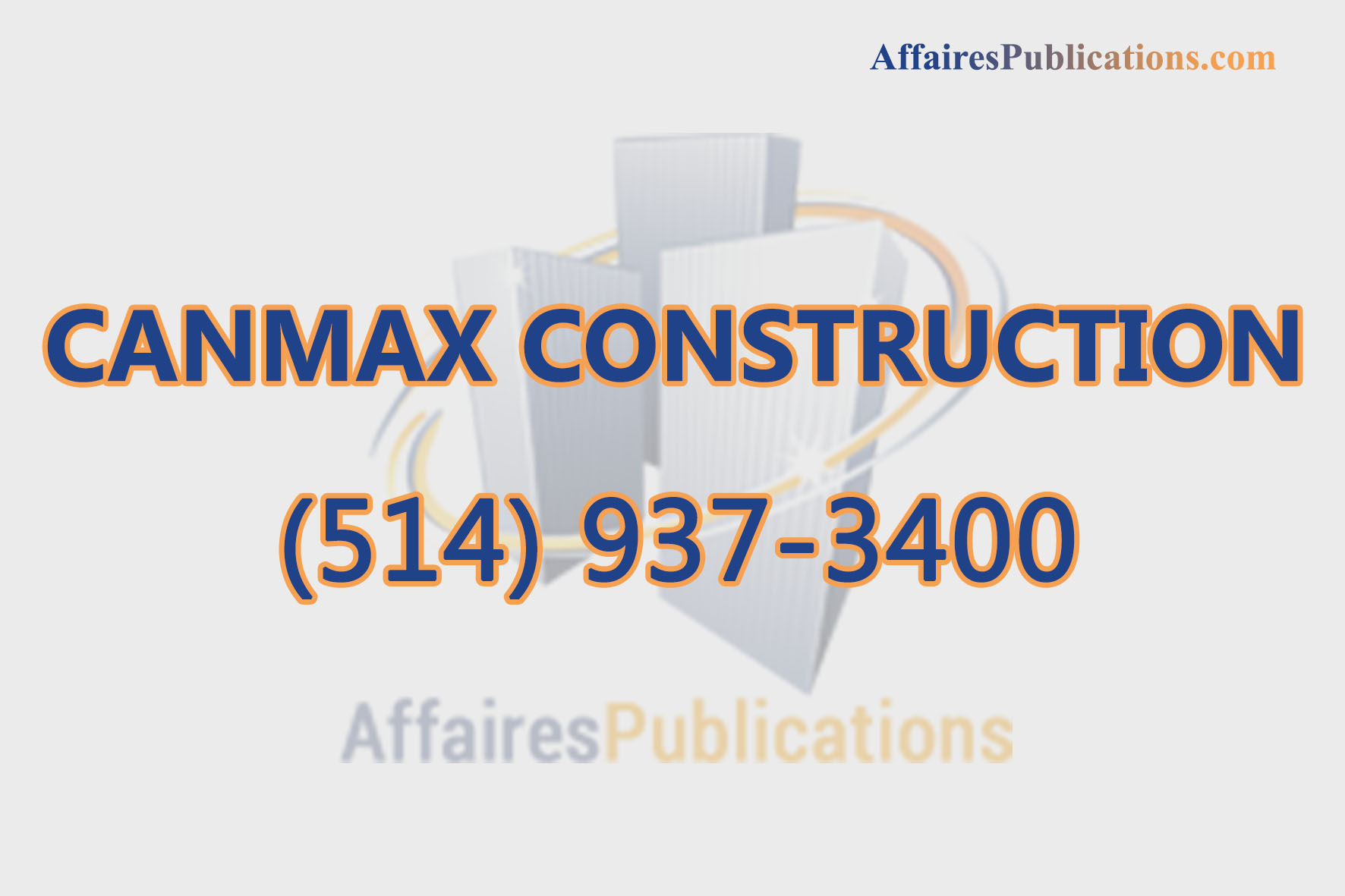 CANMAX CONSTRUCTION INC