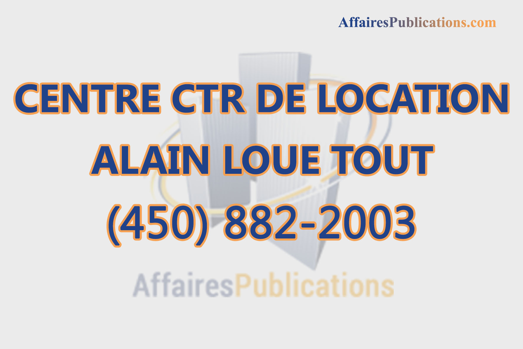 CENTRE CTR DE LOCATION ALAIN LOUE TOUT