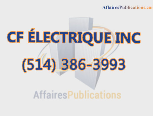 CF ÉLECTRIQUE INC