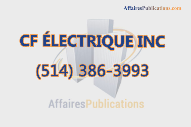 CF ÉLECTRIQUE INC