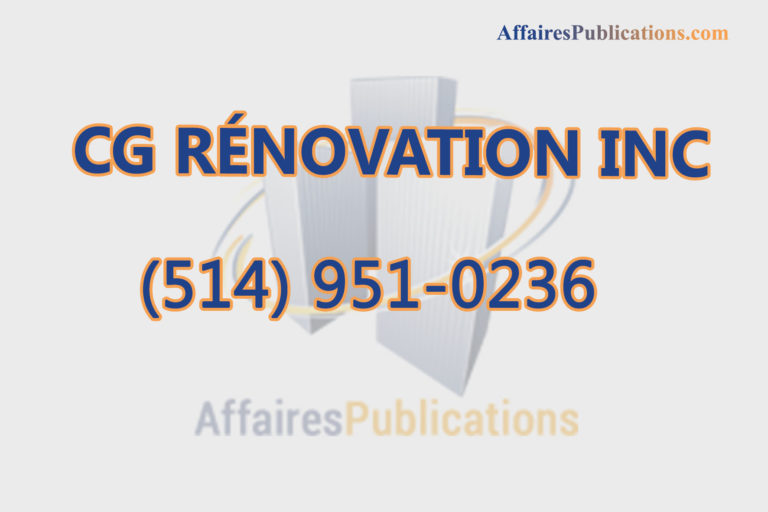 CG RÉNOVATION INC