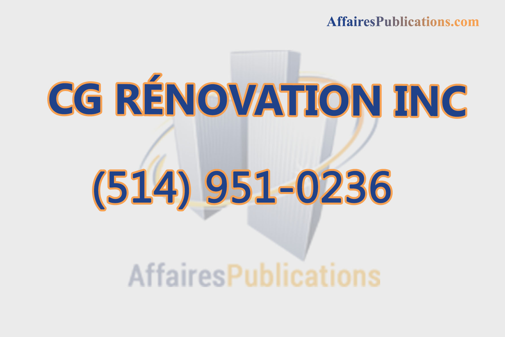 CG RÉNOVATION INC