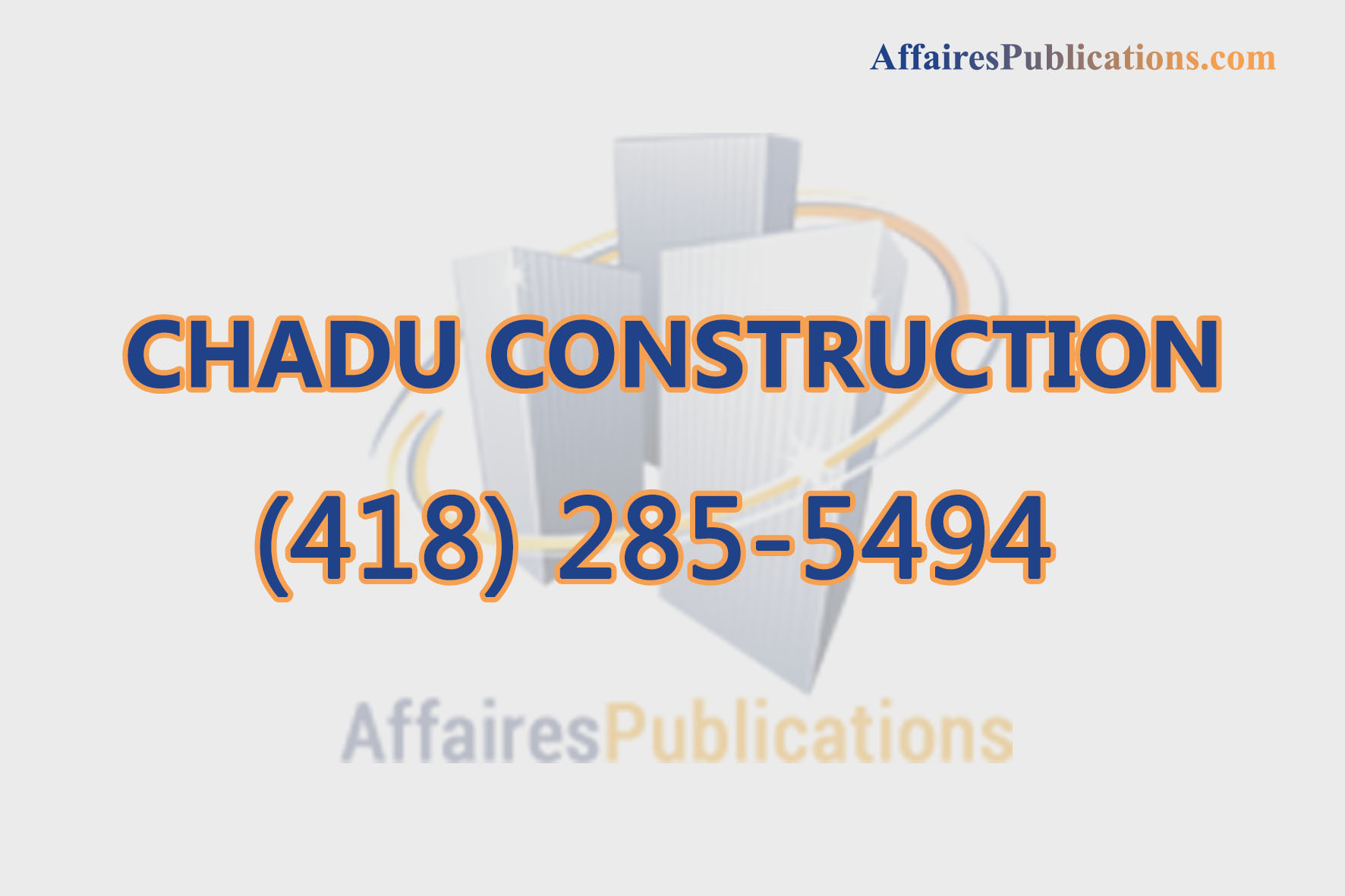 CHADU CONSTRUCTION