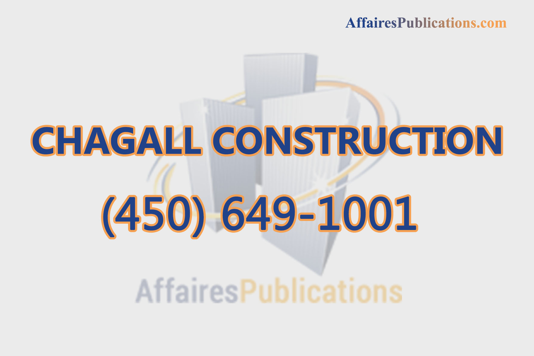 CHAGALL CONSTRUCTION INC