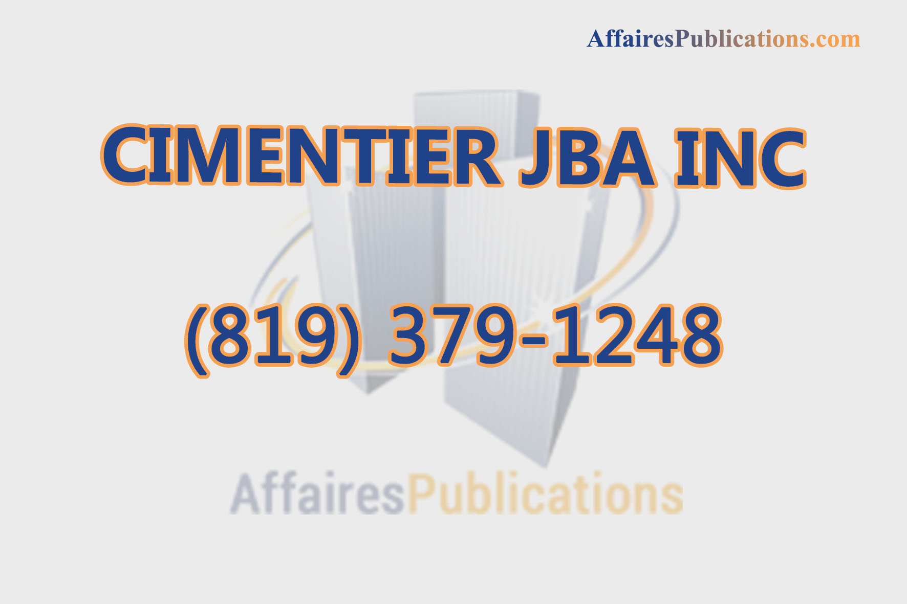 CIMENTIER JBA INC