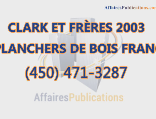 CLARK ET FRÈRES 2003 PLANCHERS DE BOIS FRANC INC
