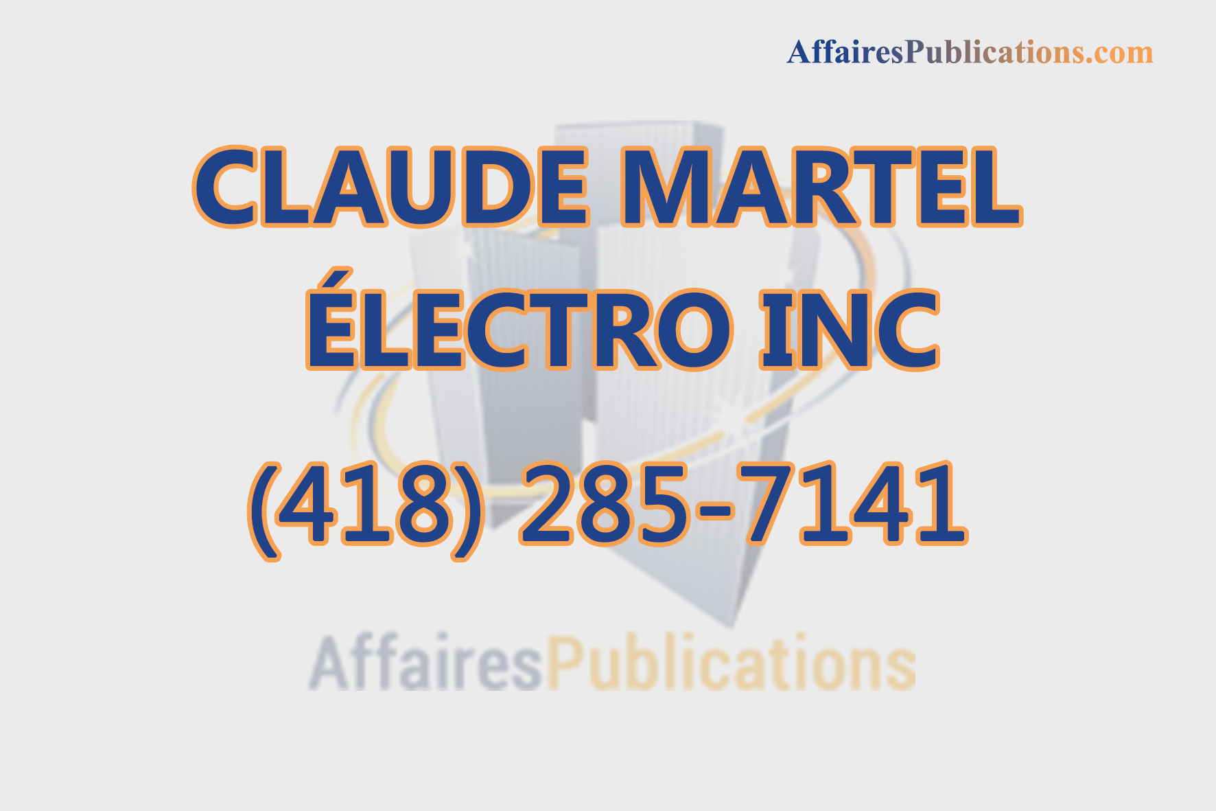 CLAUDE MARTEL ÉLECTRO INC