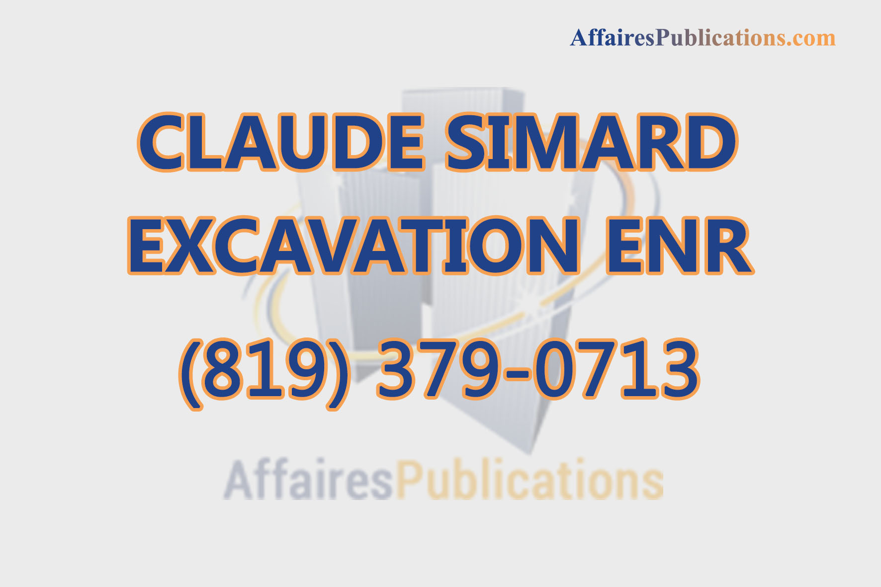CLAUDE SIMARD EXCAVATION ENR