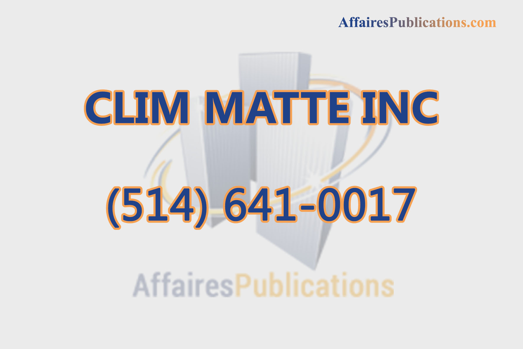CLIM MATTE INC