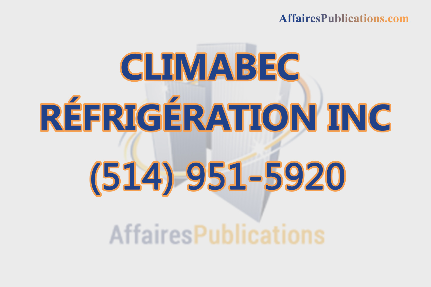 CLIMABEC RÉFRIGÉRATION INC