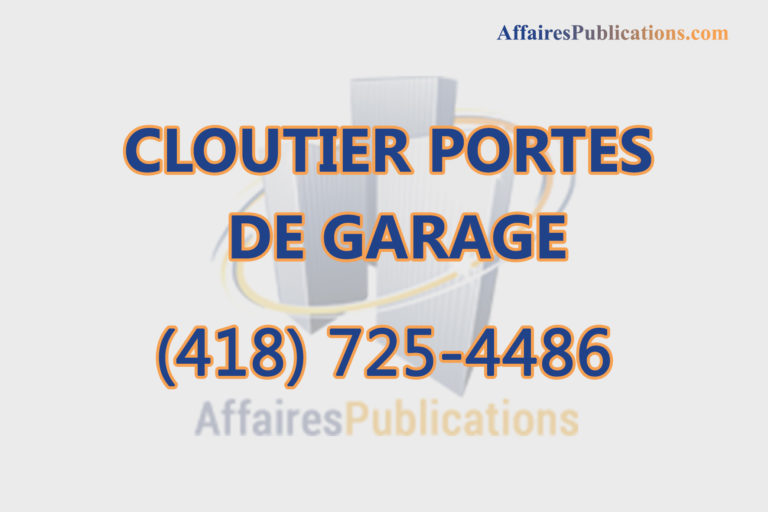 CLOUTIER PORTES DE GARAGE