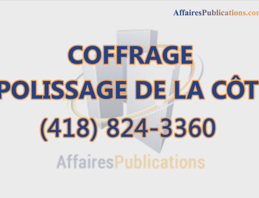 COFFRAGE POLISSAGE DE LA CÔTE