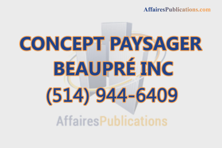 CONCEPT PAYSAGER BEAUPRÉ INC