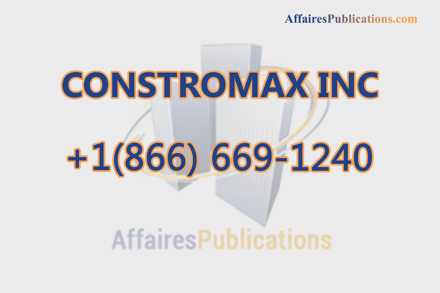 CONSTROMAX INC