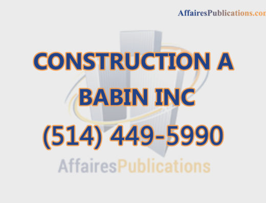 CONSTRUCTION A BABIN INC