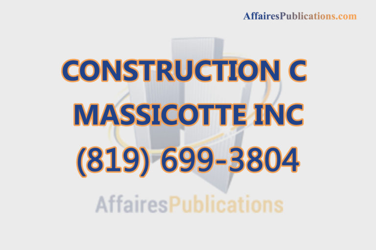 CONSTRUCTION C MASSICOTTE INC