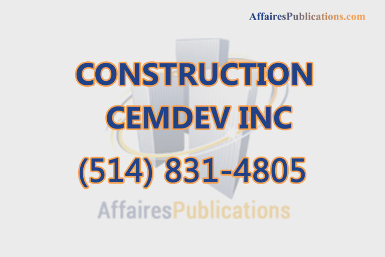 CONSTRUCTION CEMDEV INC