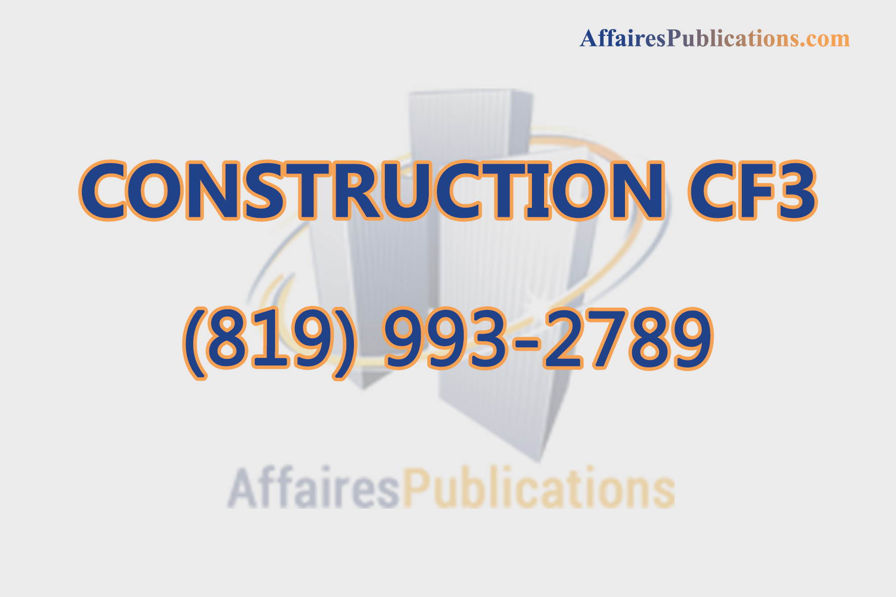 CONSTRUCTION CF3 INC.