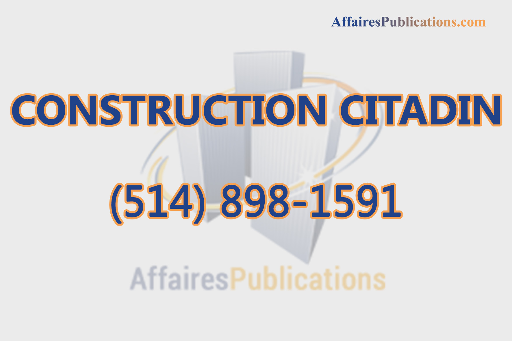 CONSTRUCTION CITADIN INC