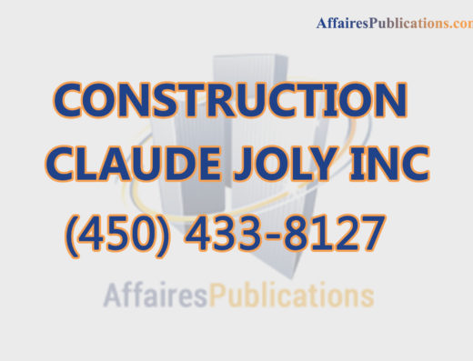 CONSTRUCTION CLAUDE JOLY INC