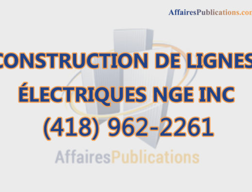 CONSTRUCTION DE LIGNES ÉLECTRIQUES NGE INC