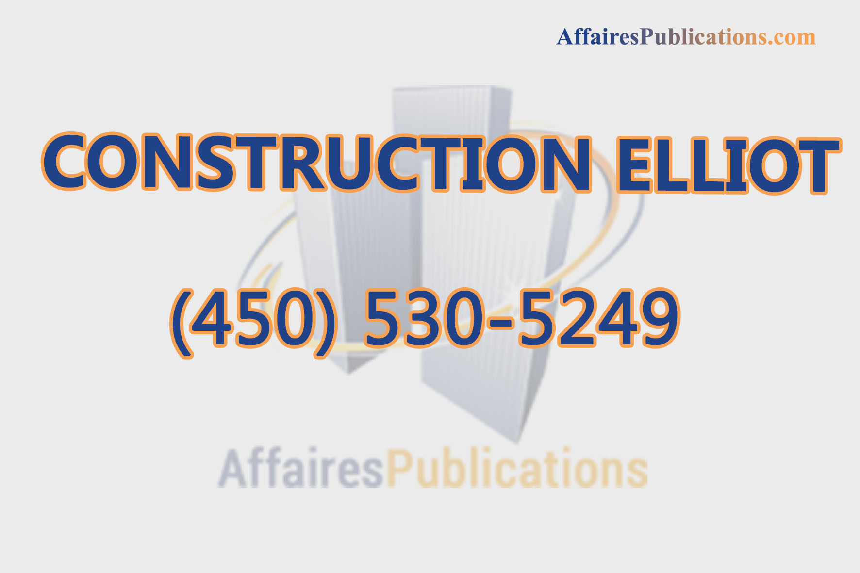 CONSTRUCTION ELLIOT INC