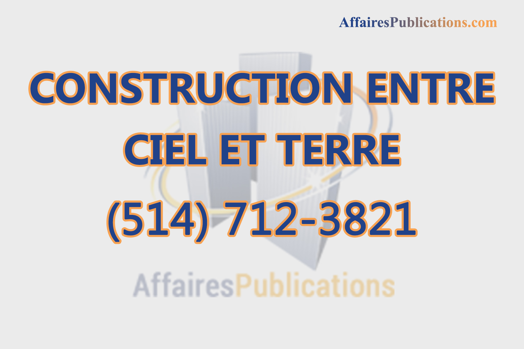 CONSTRUCTION ENTRE CIEL ET TERRE INC