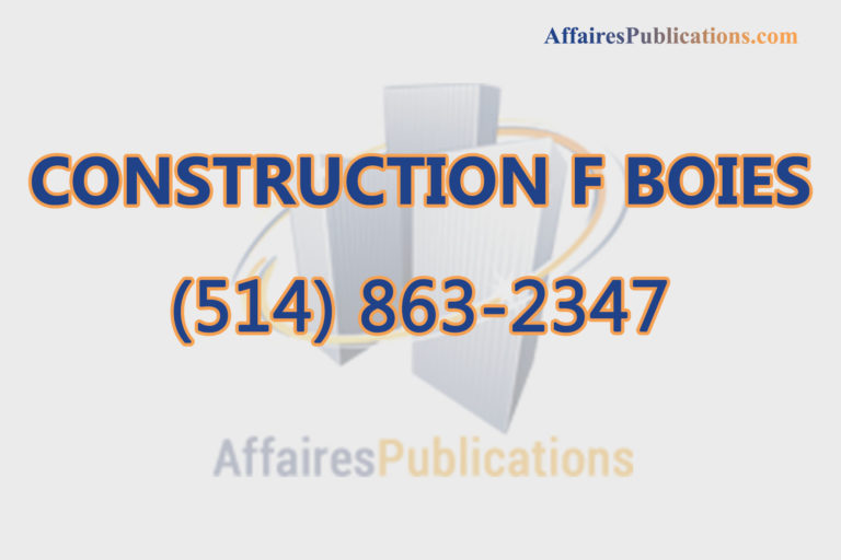 CONSTRUCTION F BOIES
