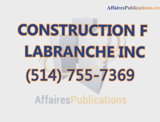 CONSTRUCTION F LABRANCHE INC