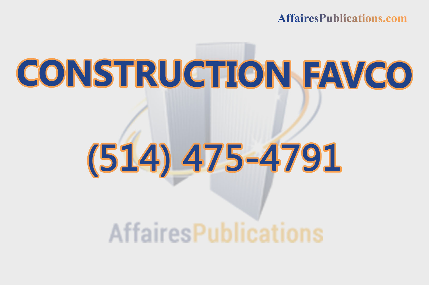 CONSTRUCTION FAVCO INC
