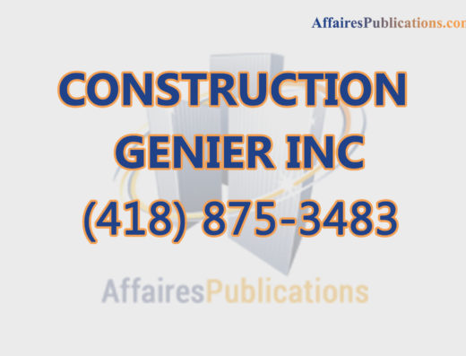CONSTRUCTION GENIER INC