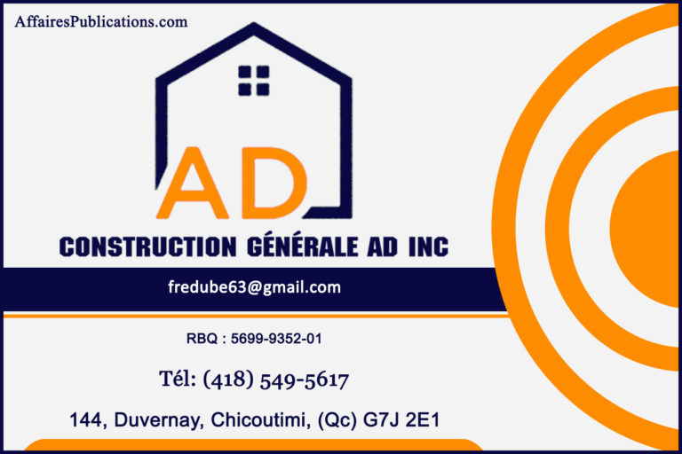 CONSTRUCTION GÉNÉRALE A.D.INC