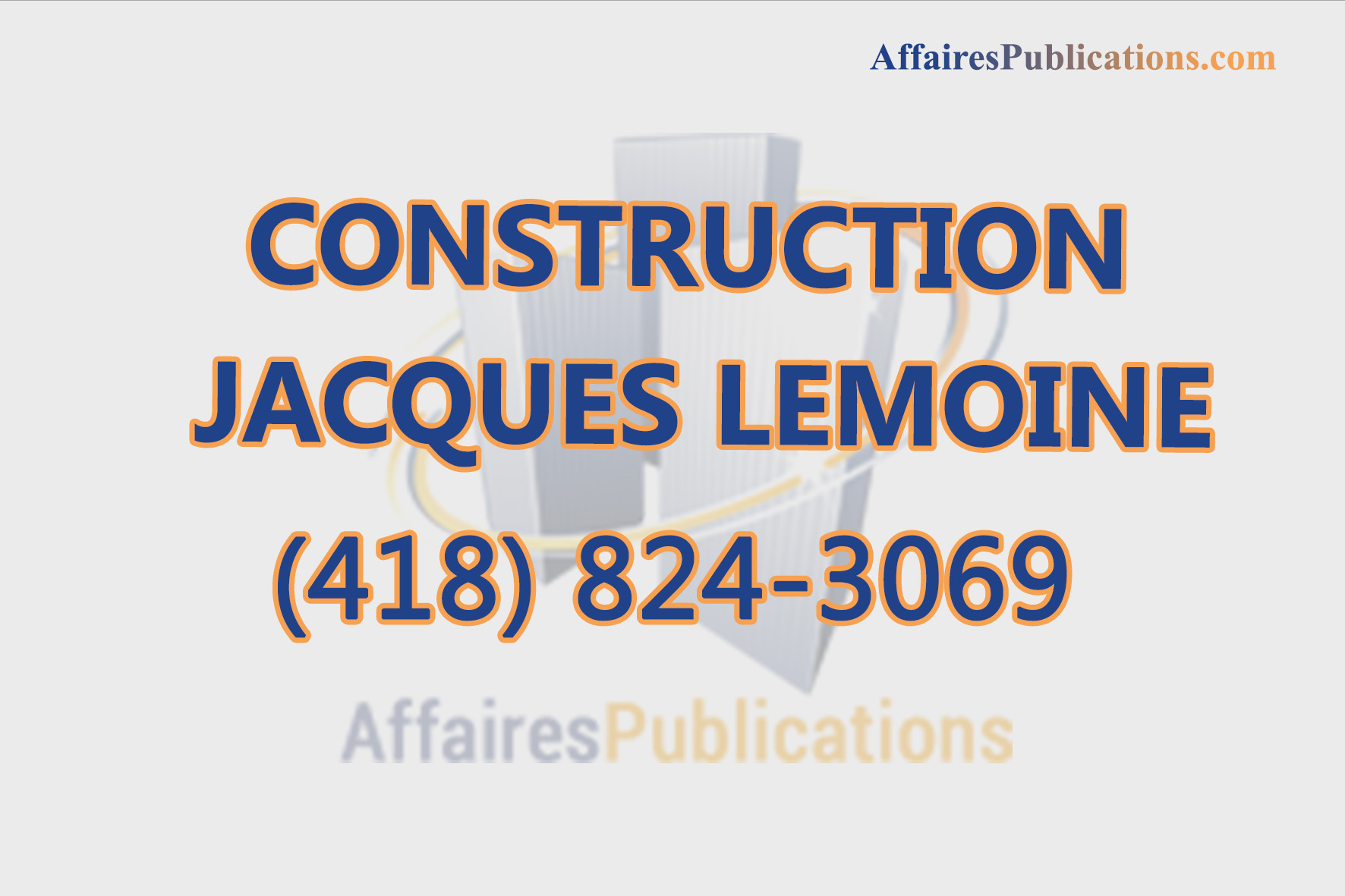 CONSTRUCTION JACQUES LEMOINE