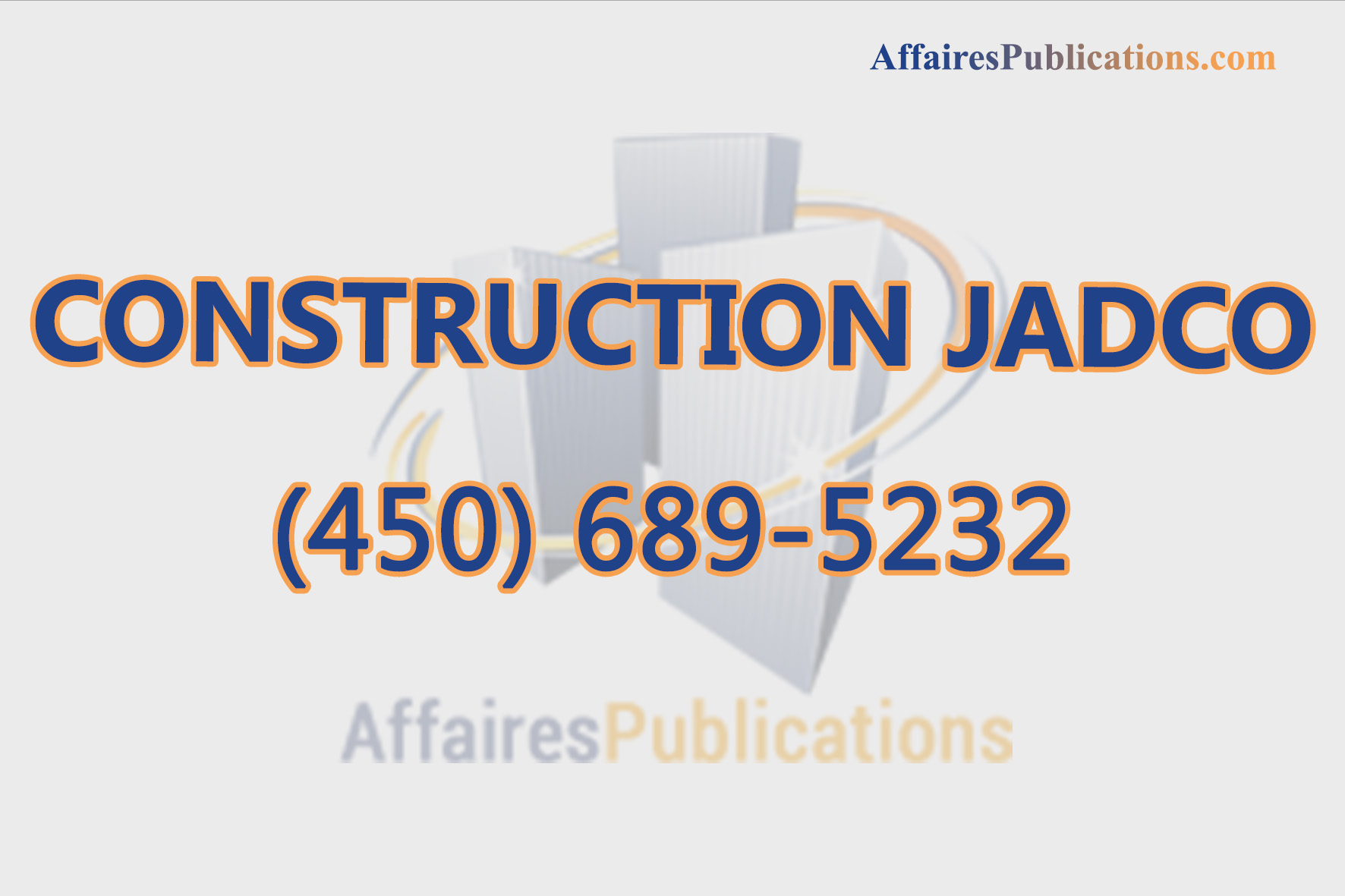 CONSTRUCTION JADCO INC
