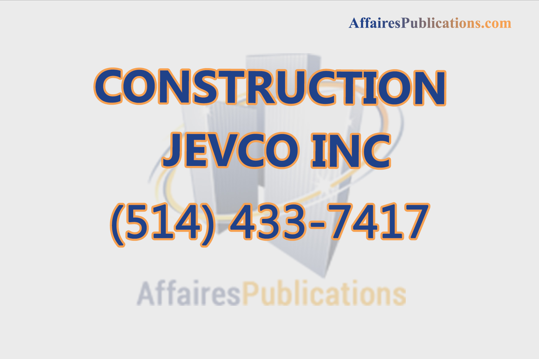 CONSTRUCTION JEVCO INC