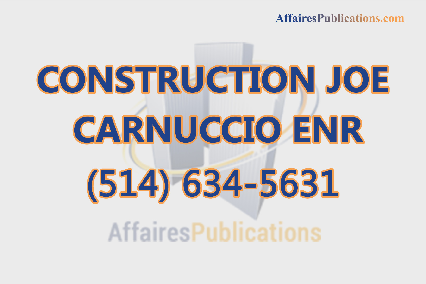 CONSTRUCTION JOE CARNUCCIO