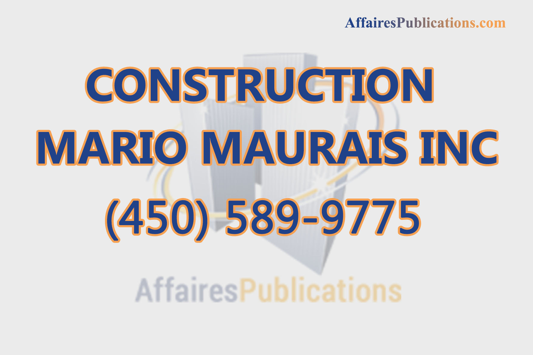 CONSTRUCTION MARIO MAURAIS