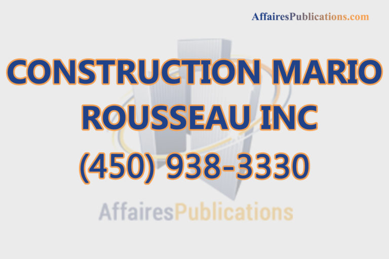 CONSTRUCTION MARIO ROUSSEAU
