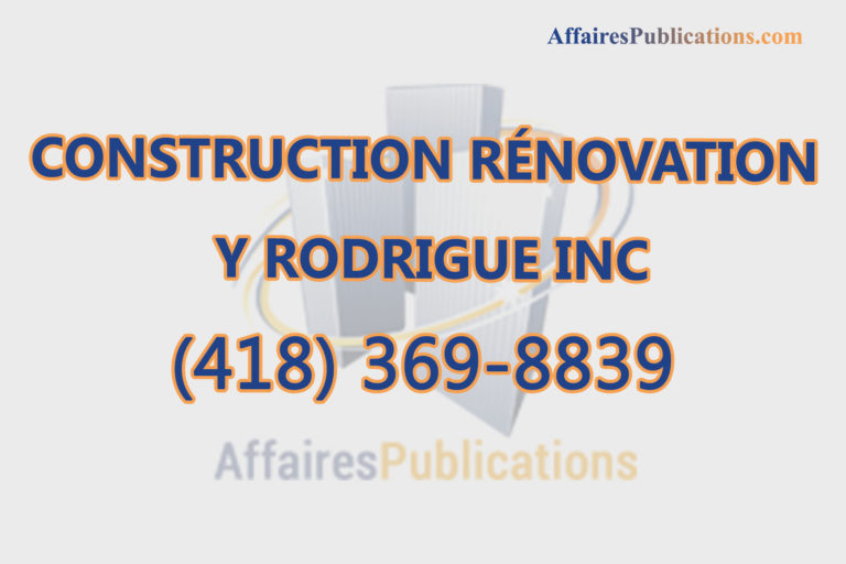 CONSTRUCTION RÉNOVATION Y RODRIGUE INC