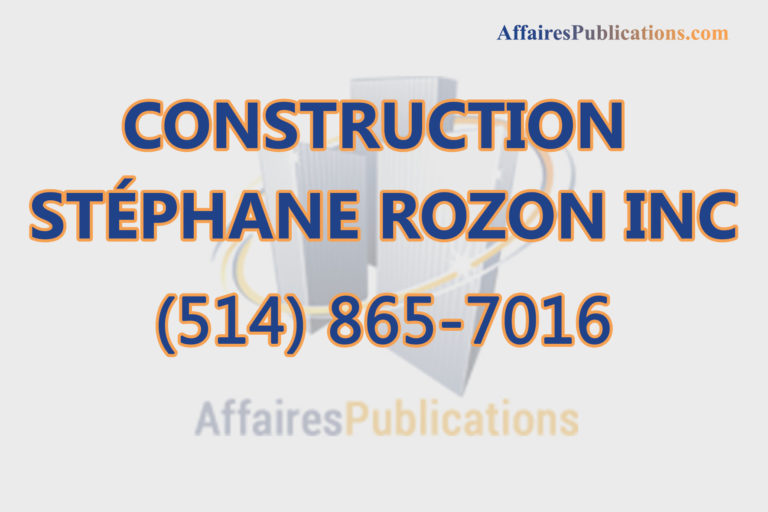 CONSTRUCTION STÉPHANE ROZON